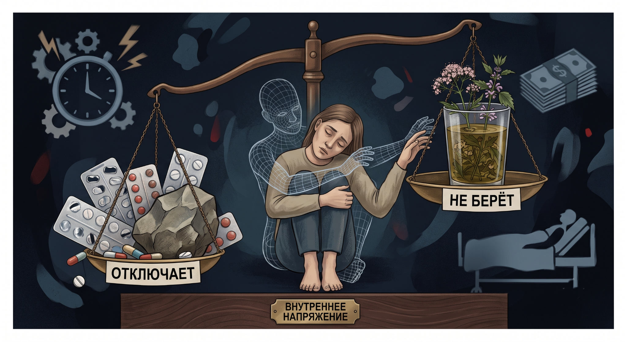 Comparison of strong sedatives and gentle herbs